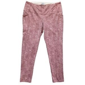 Chico’s Zenergy Fabulously Slimming Python Pocket Leggings Women’s Sz 3 (XL-16)